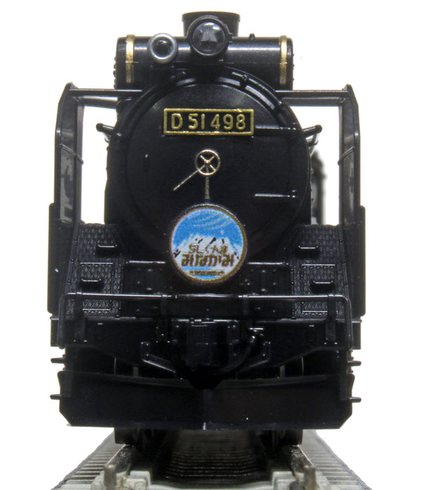 Kato N Gauge D51 498 蒸汽機車黑色帶側燈 2016-A