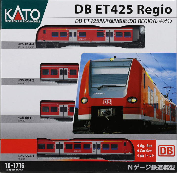 Kato N Gauge 4-Car Set Db Regio Suburban Train Model 10-1716 Railway