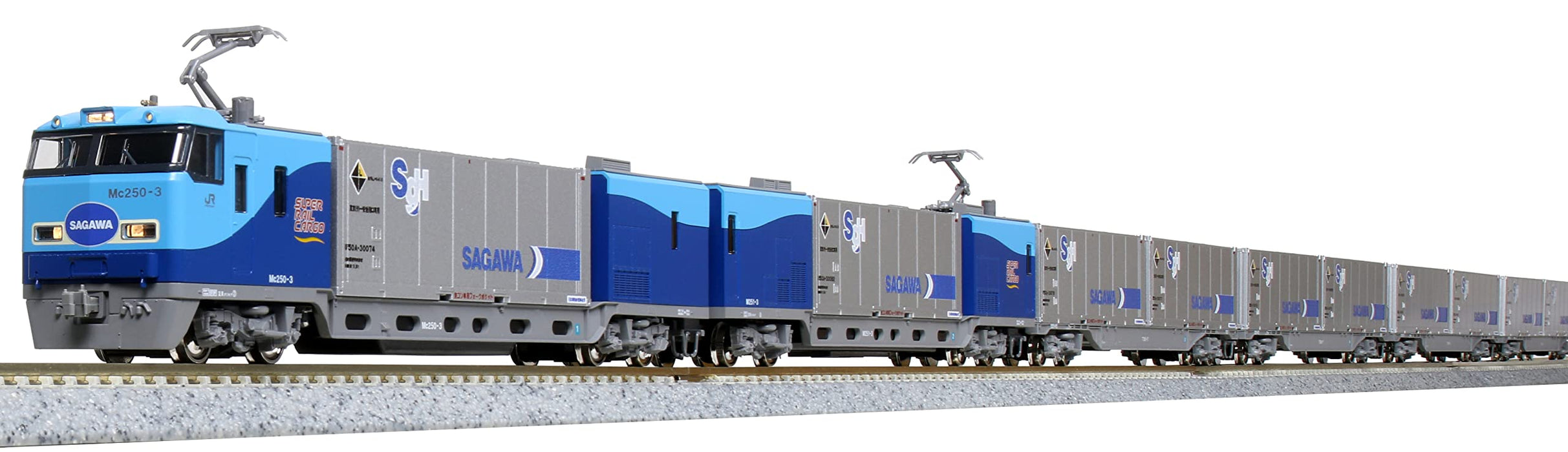 加藤 M250 系列 N 軌距 4 節車廂超級軌道貨運 U50A 基本套裝 - 鐵路模型火車