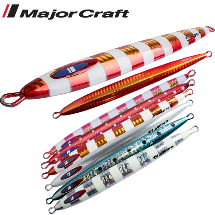 Major Craft Jig Para Vertical Long Slow 200G Lure - Red Gold