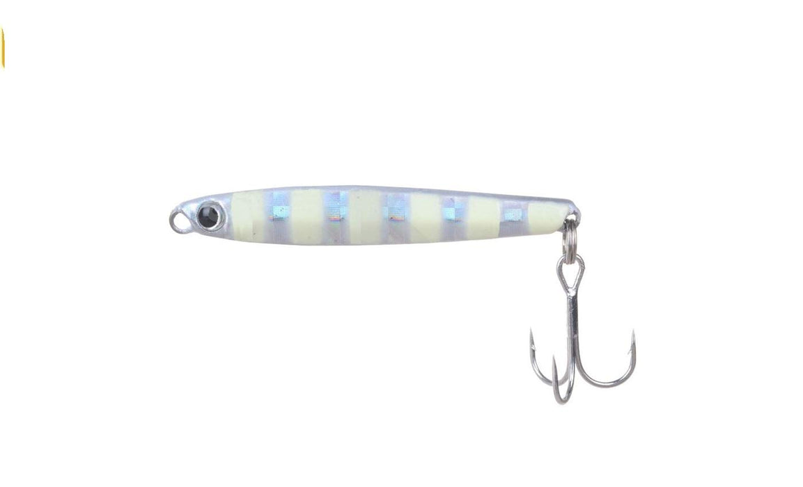 Major Craft Jigpara Micro Slim Lure 3G 斑马光 - 超轻垂钓解决方案