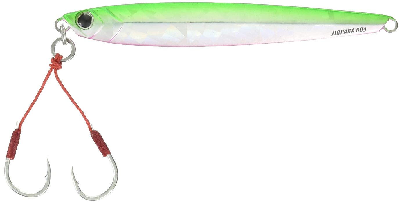 Major Craft Jigpara Semi-Long 60G Lure Green Back #10 Bass Fishing Jig