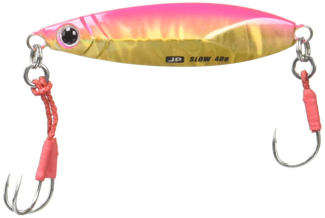 Major Craft Jigpara Shore Slow 40G Pink Gold - Metal Jig Lure for Fishing