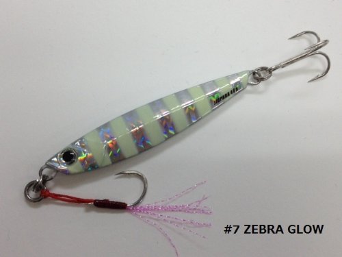 Major Craft Jigpara Short 40G Zebra Glow Fishing Lure JPS-40