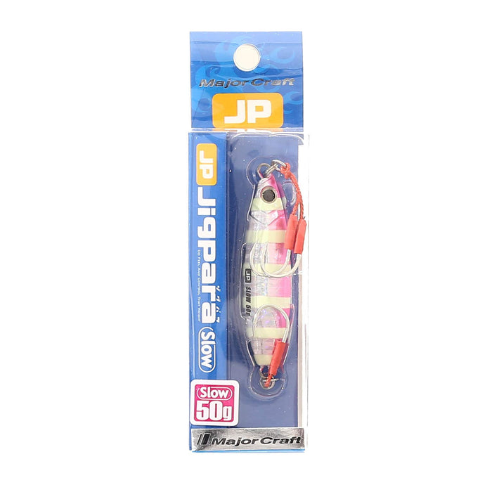 Major Craft Jigpara Slow 50G Metal Jig #26 Zebra Pink Lure