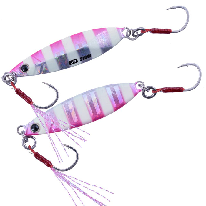 Major Craft Jigpara Slow Light Shore Jigging Lure 15g Zebra Pink