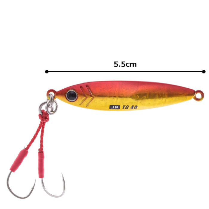 Major Craft Jigpara Tg40G Red Gold Metal Jig 40g