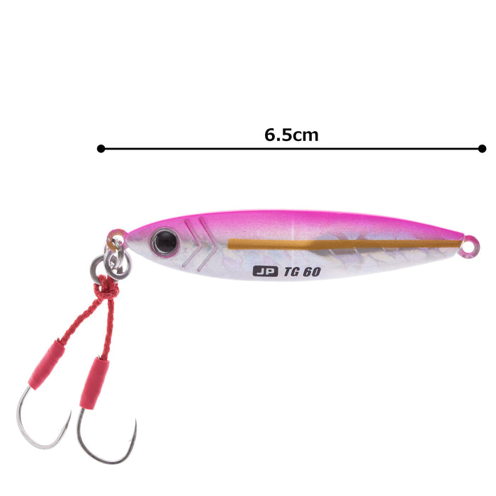 Major Craft Jigpara Tg60G JPTG-60#2 Pink Metal Jig 60g Lure