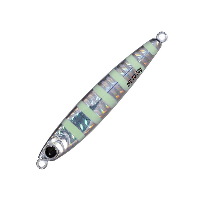 Major Craft Jigpara Vertical Tungsten Lure Zebra Glow 80g #007