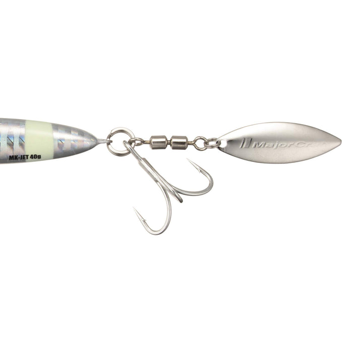 Major Craft 40G Zebra Glow Metal Jig Maki Jig Jet #7 Lure