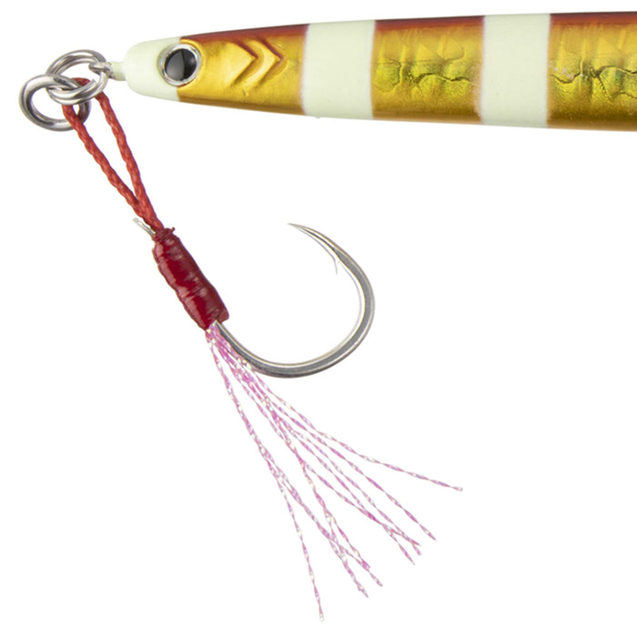 Major Craft Metal Jig Maki Jet 60G Zebra Red Gold Lure #77