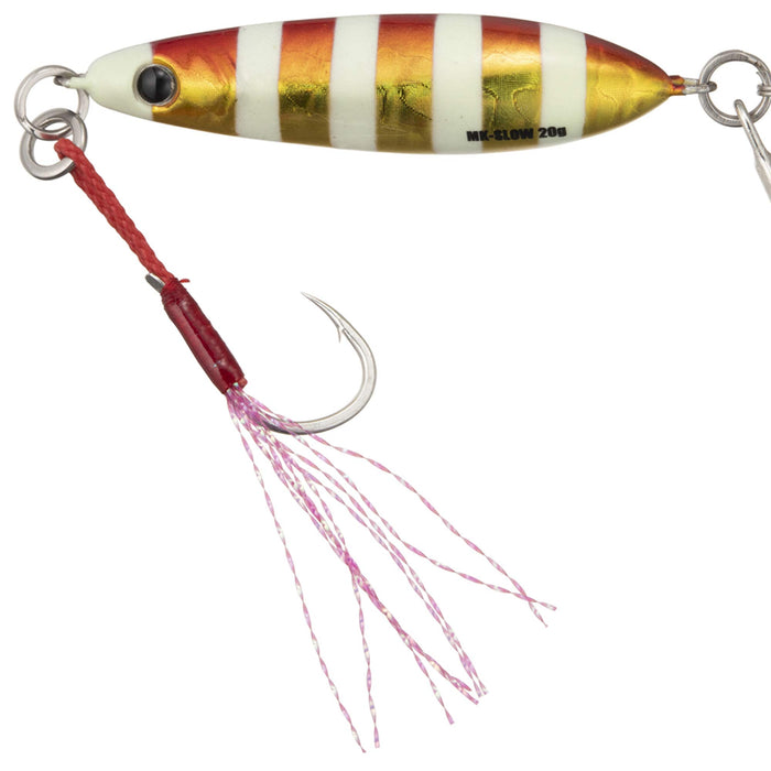 Major Craft Metal Jig Maki Slow 20G Zebra Red Gold 77 Lure