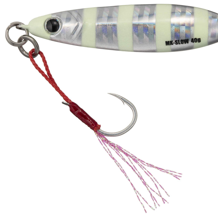 Major Craft Metal Jig Maki Slow 40G Zebra Glow Lure #7