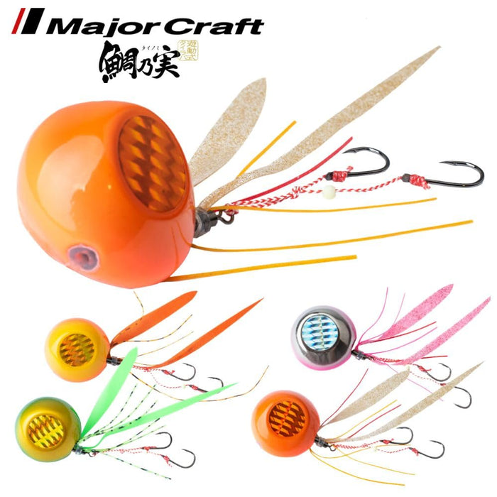 Major Craft Metal Jig Tai Chisel 100G Orange Fishing Lure