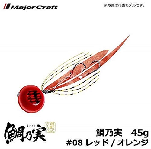 Major Craft Tai Nomi Tai Kabura Tm-45 45G 铅头钩红橙鱼饵