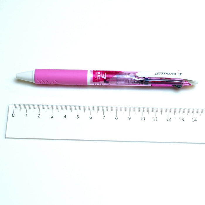 Mitsubishi Pencil Jet Stream 3-Color Ballpoint Pen Easy to Write 0.7 Pink