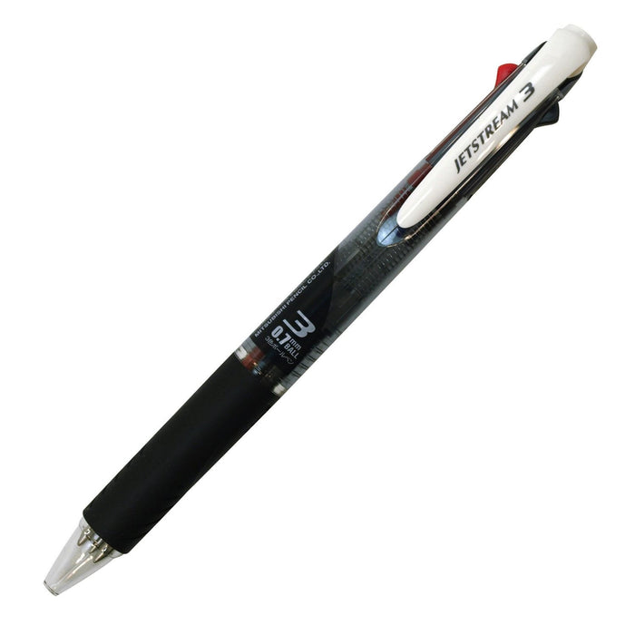 Mitsubishi Pencil Jet Stream 3 Color Ballpoint Pen 0.7mm Transparent Black