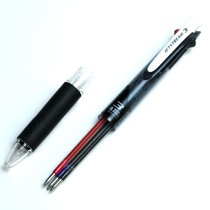 Mitsubishi Pencil Jet Stream 3 Color Ballpoint Pen 0.7mm Transparent Black