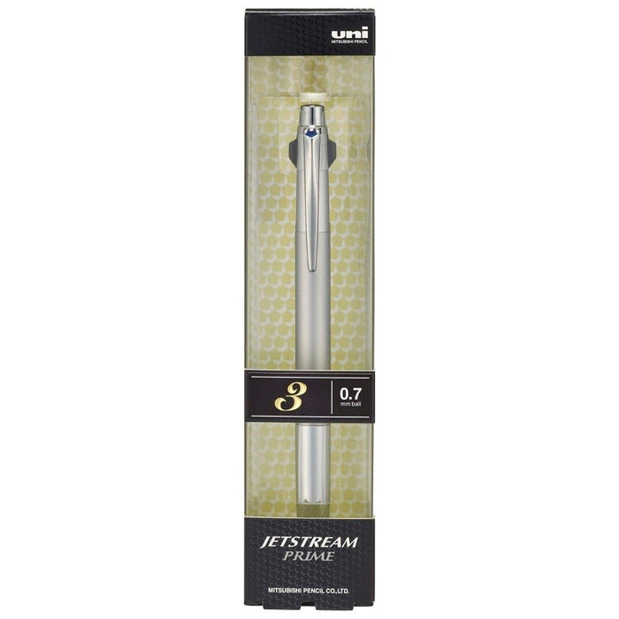 Mitsubishi Pencil Jet Stream Prime 3-Color Ballpoint Pen 0.7 Silver Easy to Write