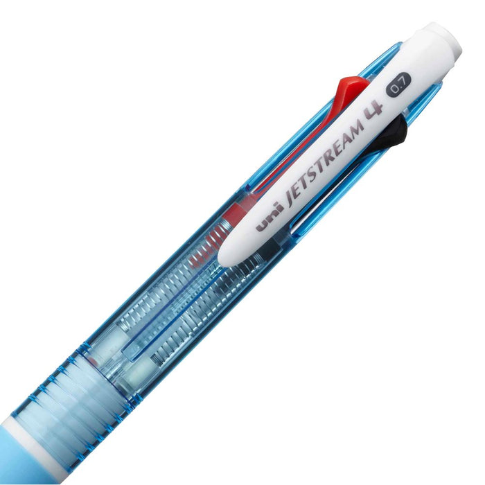 Mitsubishi Pencil Jet Stream 4 Color 0.7 Ballpoint Pen Easy to Write Light Blue