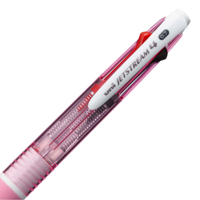 Mitsubishi Pencil 4-Color Jet Stream 0.7 Ballpoint Pen in Pink - Easy to Write