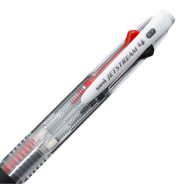 Mitsubishi Pencil Jet Stream 4 Color 0.7 Ballpoint Pen Transparent and Easy to Write