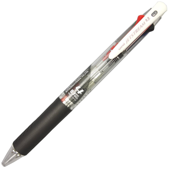 Mitsubishi Pencil Jet Stream 4 Color 0.7 Ballpoint Pen Transparent Easy to Write