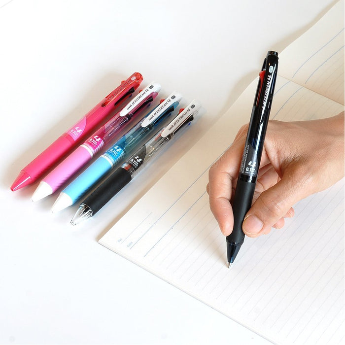 Mitsubishi Pencil Jet Stream 4 Color 0.7 Ballpoint Pen Transparent Easy to Write