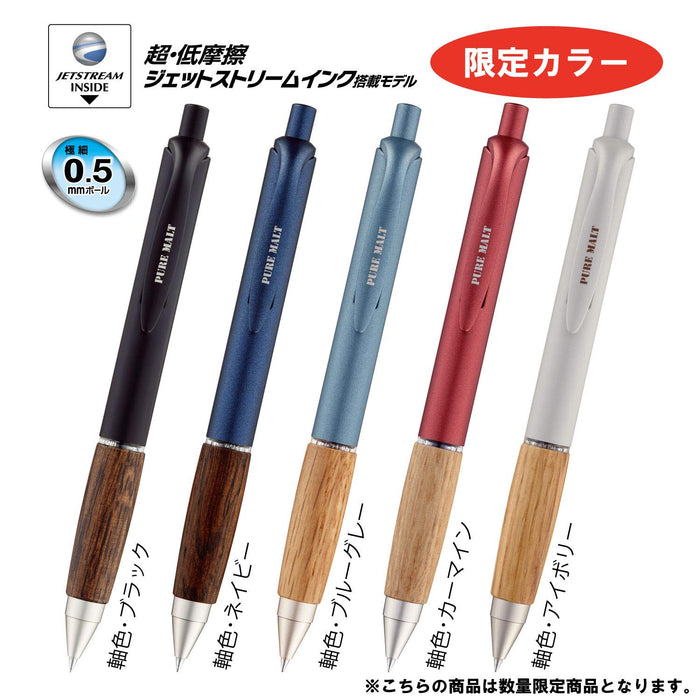 Mitsubishi Pencil Pure Malt Jet Stream Ballpoint Pen in Blue Gray SXN70505BG