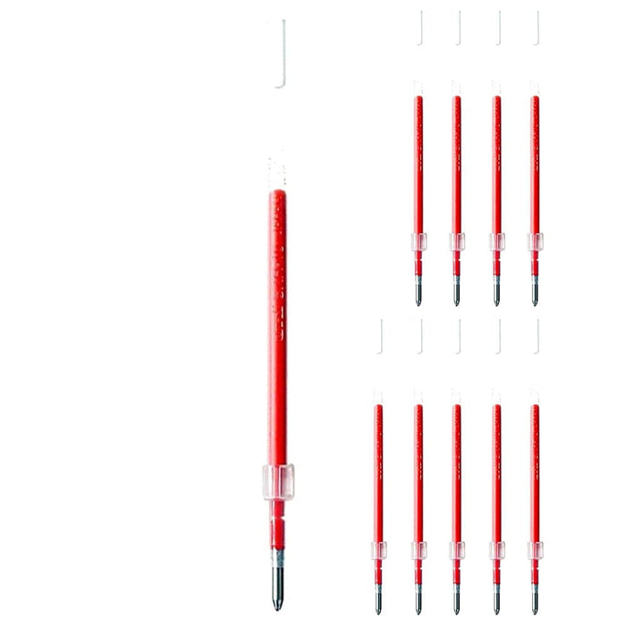 Mitsubishi Pencil Ballpoint Pen Red Ink Refill Sxr10 - Pack of 10