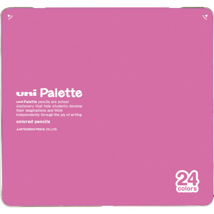 三菱铅笔 - 880 Uni Palette 小学粉色 24 色铅笔