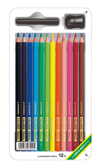 Mitsubishi Pencil Standard 12-Color Pencil Set Model 890 K89012Cs