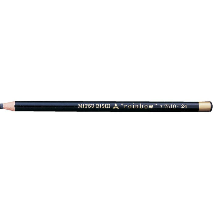 Mitsubishi Pencil No.7610 - Black Colored Aqueous Dermatograph Pencils Pack of 12