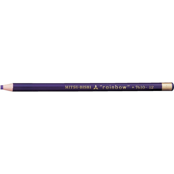 Mitsubishi Pencil No.7610 - Purple Aqueous Dermatograph Colored Pencils Pack of 12