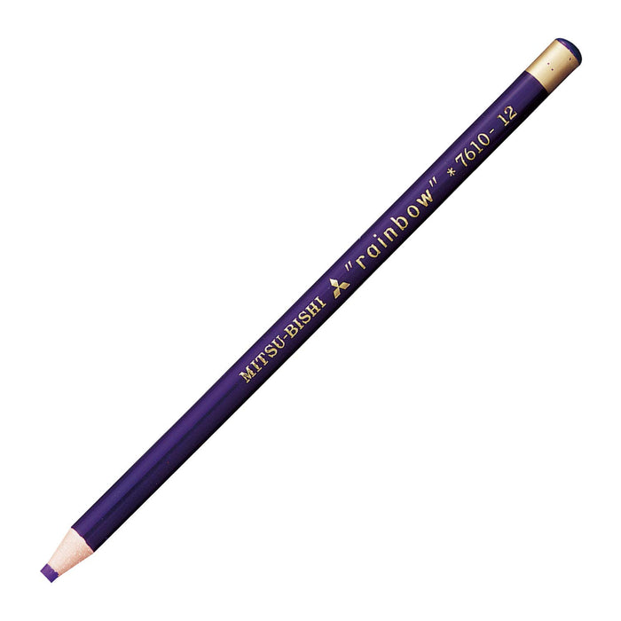 Mitsubishi Pencil No.7610 - Purple Aqueous Dermatograph Colored Pencils Pack of 12