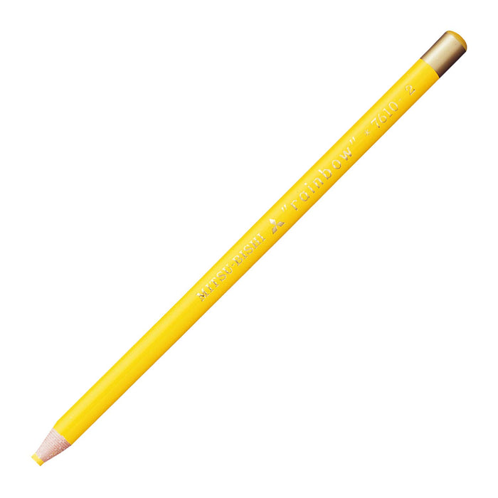 Mitsubishi Pencil No.7610 - Pack of 12 Yellow Aqueous Colored Dermatograph Pencils