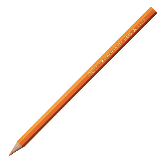 Mitsubishi Pencil K77004 Hard Colored Pencil in Vibrant Orange