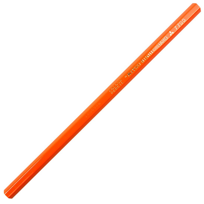 Mitsubishi Pencil K77004 Hard Colored Pencil in Vibrant Orange