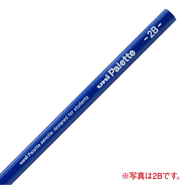 Mitsubishi Pencil Uni Palette Pastel Blue 6B Drawing Pencil Pack of 12