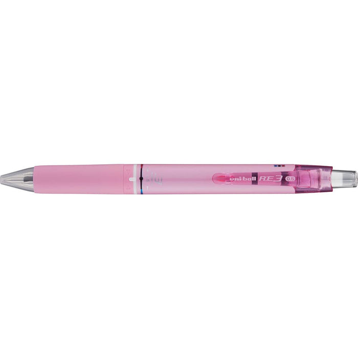 Mitsubishi Pencil Uniball Re3 Erasable 3 Color Ballpoint Pen 0.5mm Light Pink