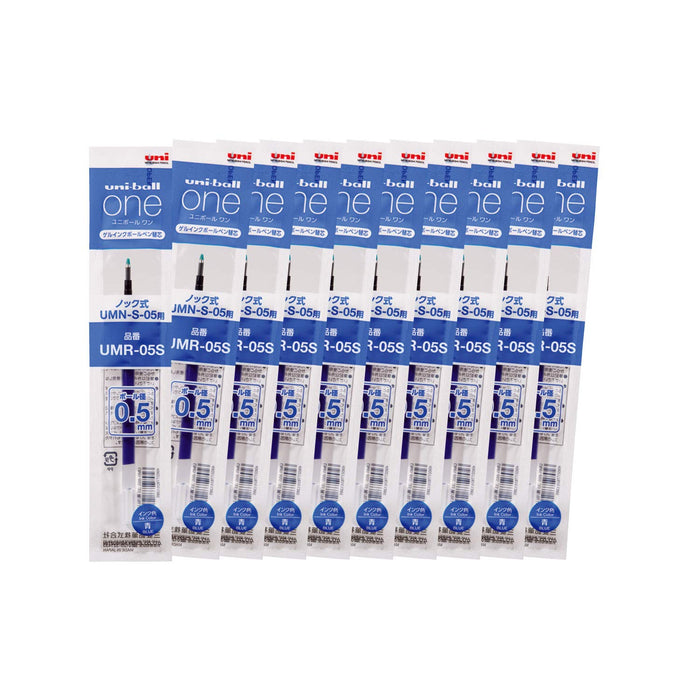 Mitsubishi Pencil Uniball One Gel Ballpoint Pen Refill 0.5 Blue 10 Pieces Pack