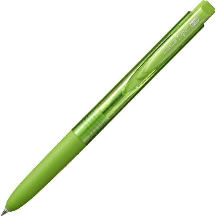 Mitsubishi Pencil Signo Rt1 Gel Ballpoint Pen 0.28mm Lime Green Pack of 10