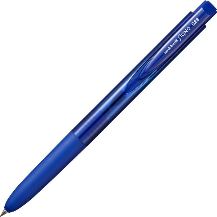 Mitsubishi Pencil Signo Rt1 Gel Ballpoint Pen 0.38 Blue 10 Pack