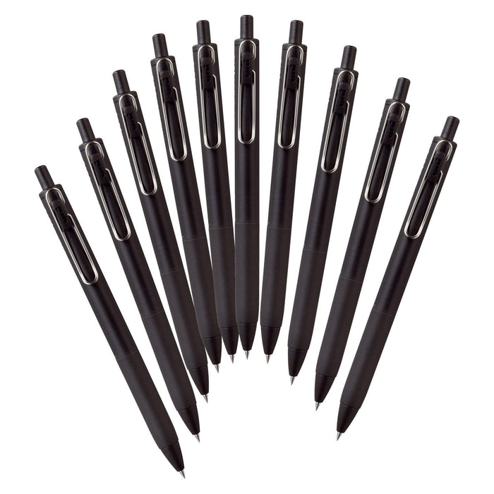 Mitsubishi Pencil Uniball One Gel Ballpoint Pen 0.5 Black 10-Pack