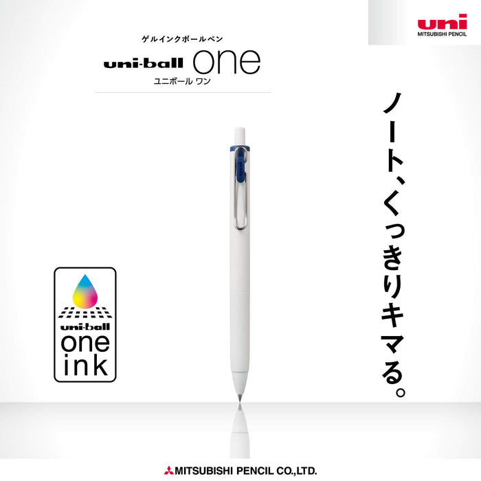 Mitsubishi Pencil 10-Pack Uniball One Gel Ballpoint Pen 0.5 Blue Black Hako Umns05.64