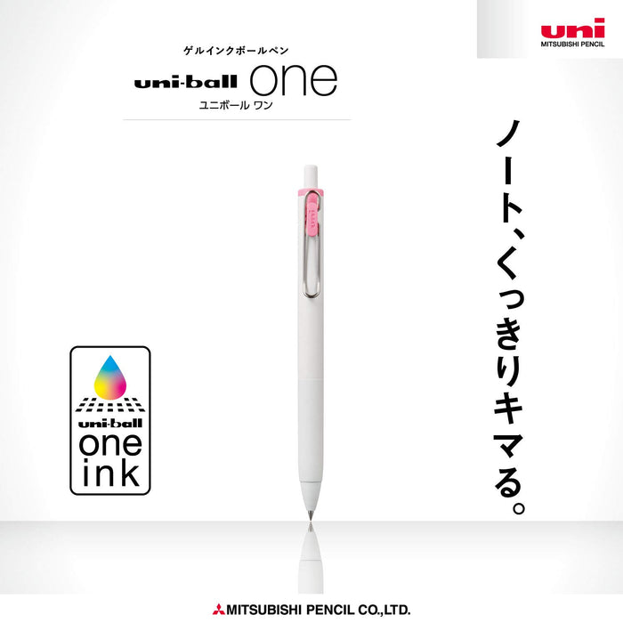 Mitsubishi Pencil Uniball One Gel Ballpoint Pen 0.5 Light Pink 10 Pack