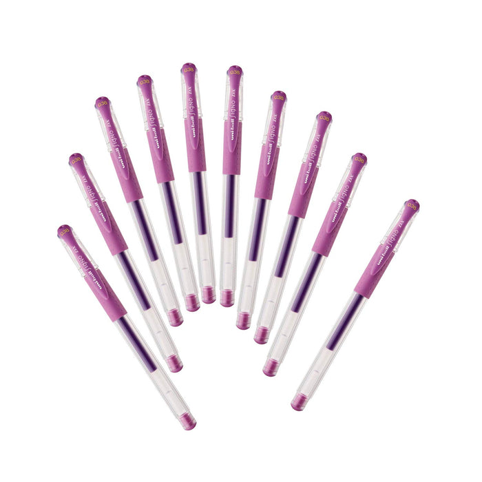 Mitsubishi Pencil Uniball Signo Gel Pen 0.38 Lilac 10 Pieces