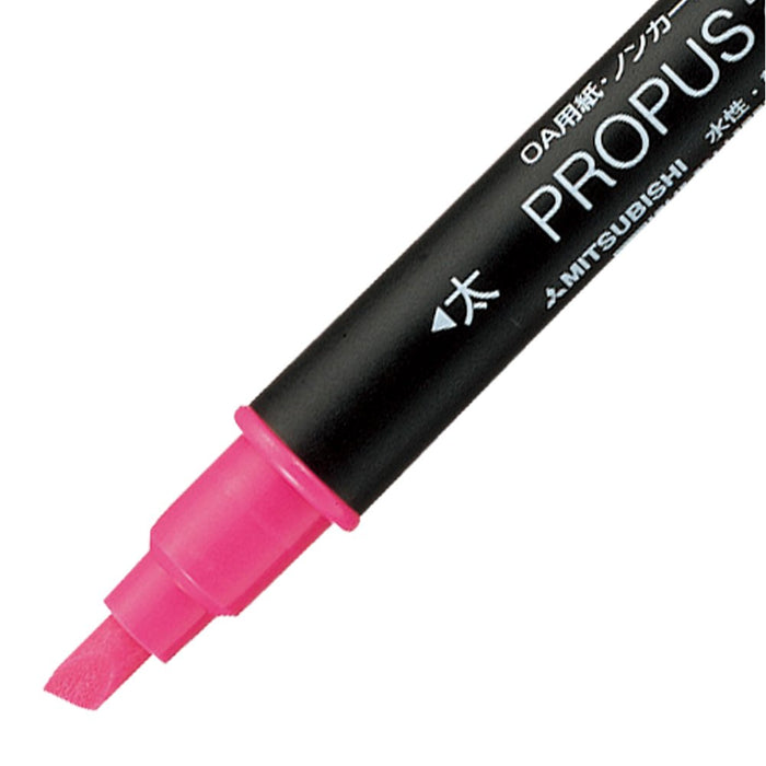 Mitsubishi Pencil Propass 2 Highlighter 10 Vibrant Colors Pack - PUS101TN10C