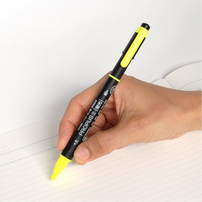 Mitsubishi Pencil Propass 2 Highlighter 10 Vibrant Colors Pack - PUS101TN10C