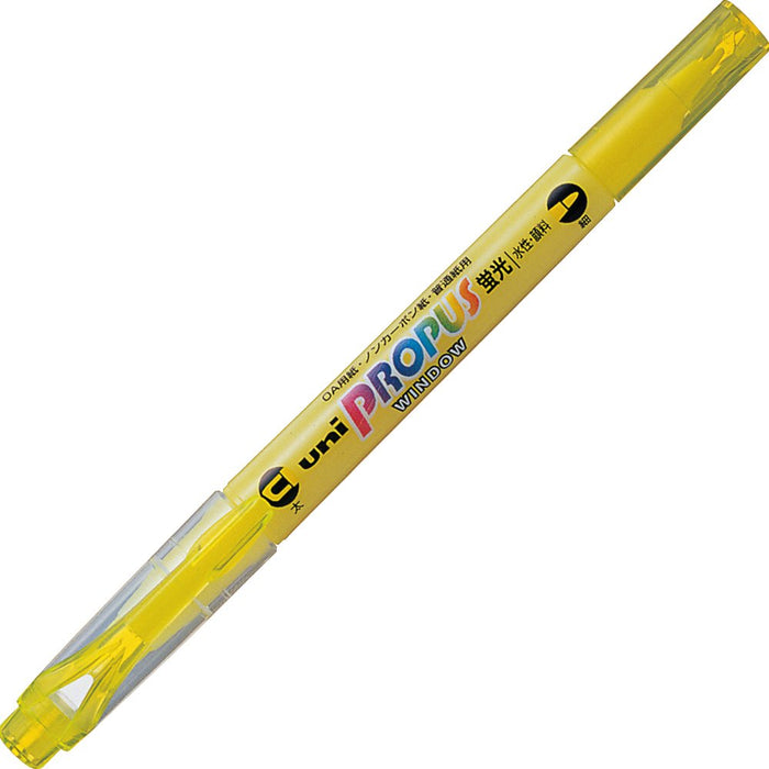 Mitsubishi Pencil Propass Window Yellow Highlighter Pack of 10